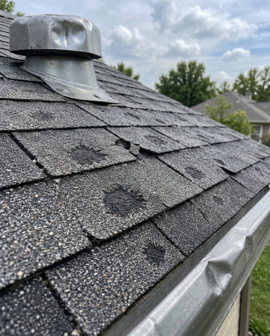 Roof damage in Blue Springs