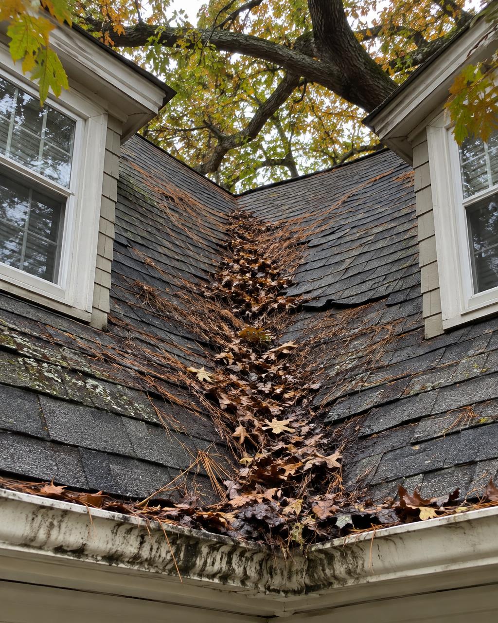 Roof damage in Leawood
