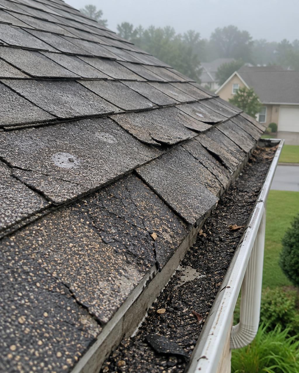 Roof damage in Lee's Summit